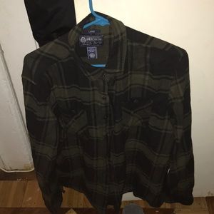 Dark Green Button Up